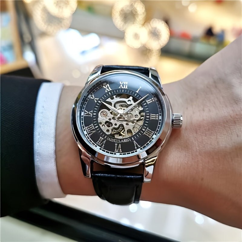 Stylish And Versatile Men's Automatic Mechanical Watch With A Tourbillon, Suitable For Business And Casual Wear, A Trendy And Handsome Men's Watch. The Hot - selling Watch Is The First Choice Gift For Young Men To Give To Boyfr - La Tienda Bella