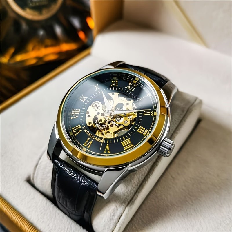Stylish And Versatile Men's Automatic Mechanical Watch With A Tourbillon, Suitable For Business And Casual Wear, A Trendy And Handsome Men's Watch. The Hot - selling Watch Is The First Choice Gift For Young Men To Give To Boyfr - La Tienda Bella
