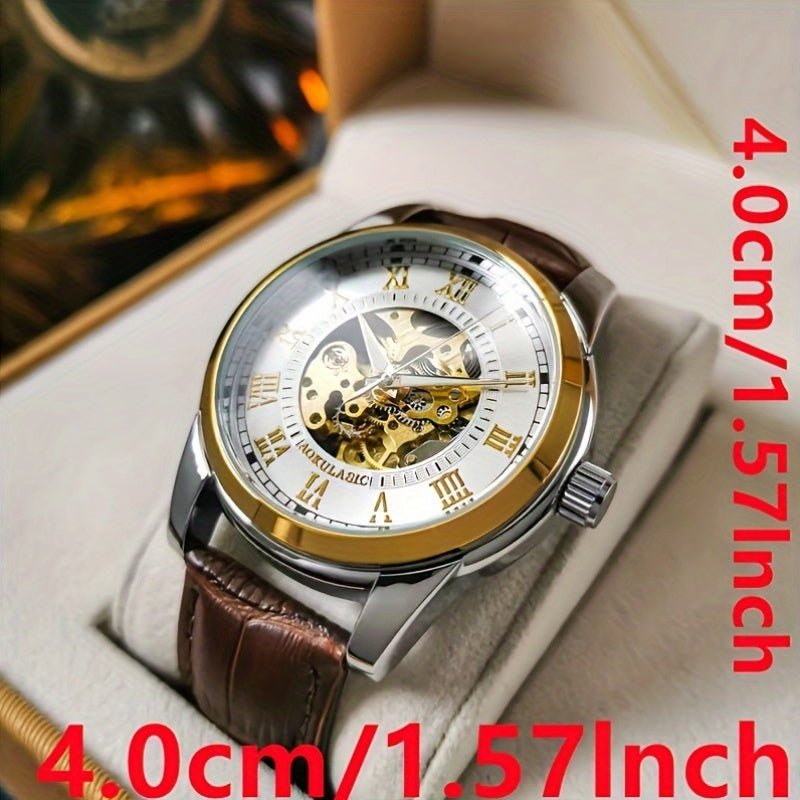 Stylish And Versatile Men's Automatic Mechanical Watch With A Tourbillon, Suitable For Business And Casual Wear, A Trendy And Handsome Men's Watch. The Hot - selling Watch Is The First Choice Gift For Young Men To Give To Boyfr - La Tienda Bella