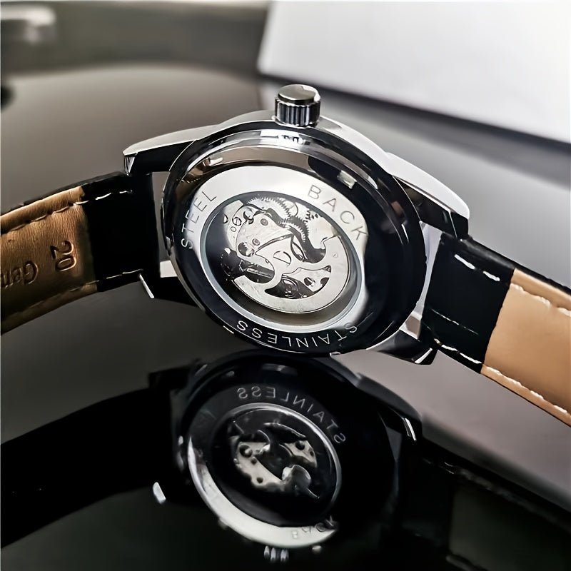 Stylish And Versatile Men's Automatic Mechanical Watch With A Tourbillon, Suitable For Business And Casual Wear, A Trendy And Handsome Men's Watch. The Hot - selling Watch Is The First Choice Gift For Young Men To Give To Boyfr - La Tienda Bella