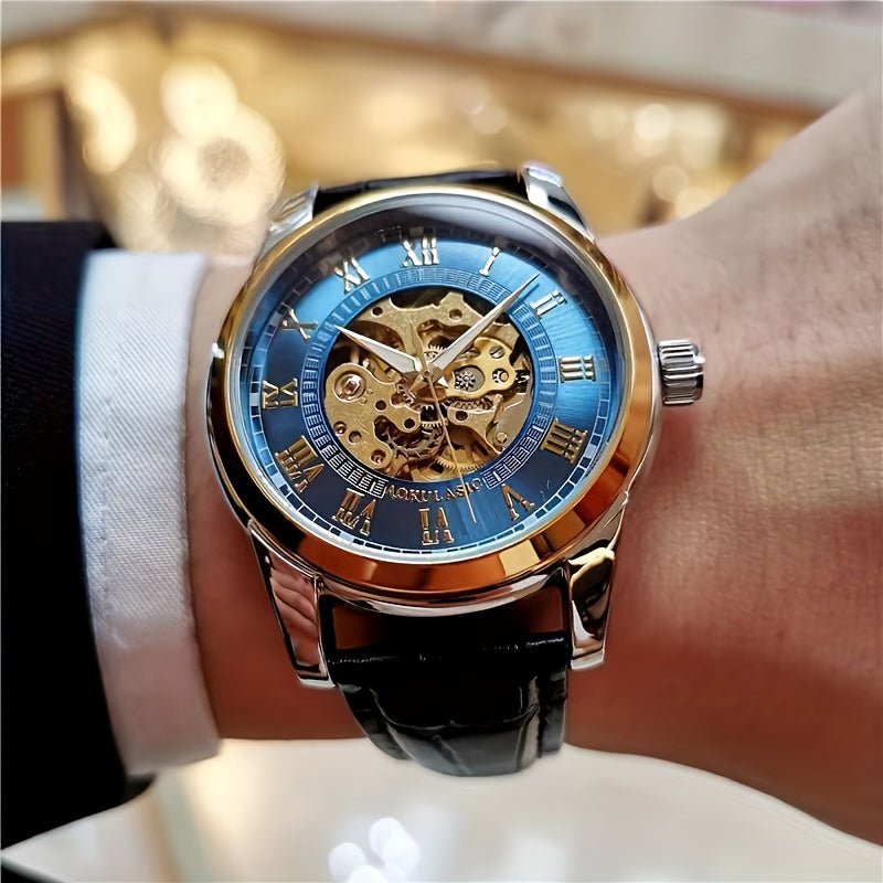Stylish And Versatile Men's Automatic Mechanical Watch With A Tourbillon, Suitable For Business And Casual Wear, A Trendy And Handsome Men's Watch. The Hot - selling Watch Is The First Choice Gift For Young Men To Give To Boyfr - La Tienda Bella