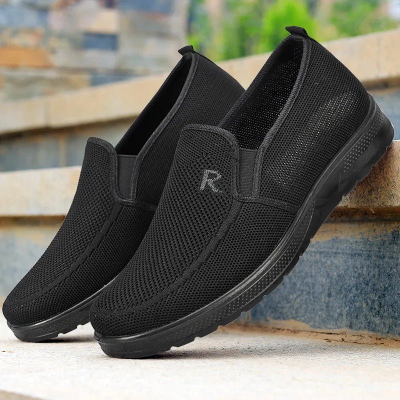 Summer Men Shoes Mesh Breathable Men Flats Shoes Slip On Men Loafers Casual Business Shoes Non - Slip Men Sneakers - La Tienda Bella