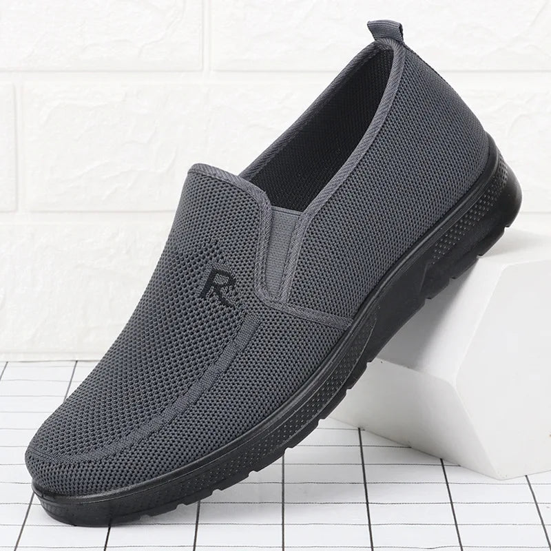 Summer Men Shoes Mesh Breathable Men Flats Shoes Slip On Men Loafers Casual Business Shoes Non - Slip Men Sneakers - La Tienda Bella