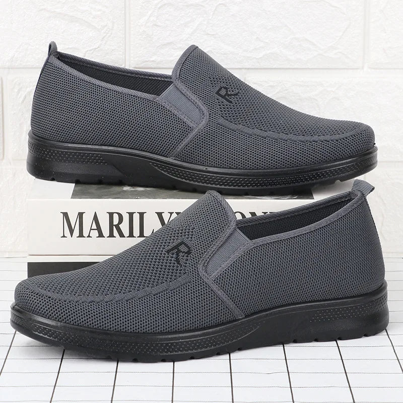 Summer Men Shoes Mesh Breathable Men Flats Shoes Slip On Men Loafers Casual Business Shoes Non - Slip Men Sneakers - La Tienda Bella