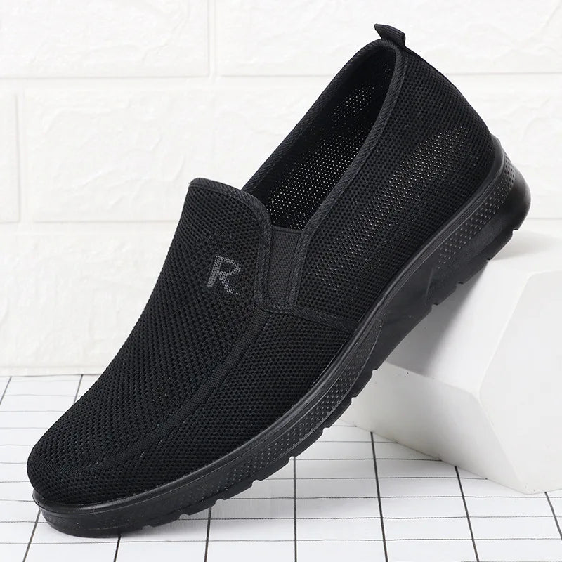 Summer Men Shoes Mesh Breathable Men Flats Shoes Slip On Men Loafers Casual Business Shoes Non - Slip Men Sneakers - La Tienda Bella