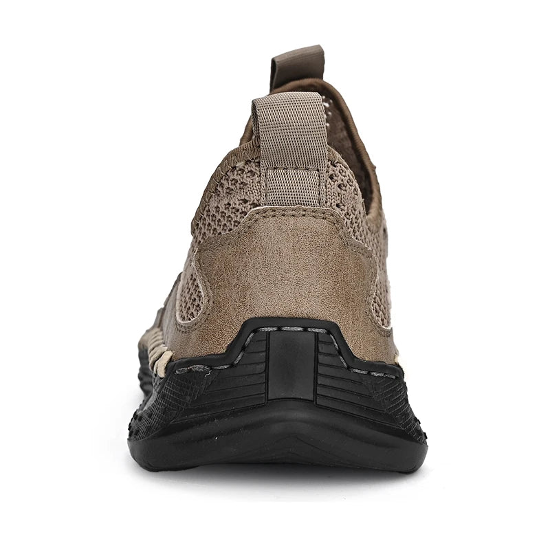 Summer Men Sneakers Breathable Leather Casual Shoes Men Comfortable Mesh Men Loafers Mesh Men Shoes Outdoor Walking Zapatos - La Tienda Bella