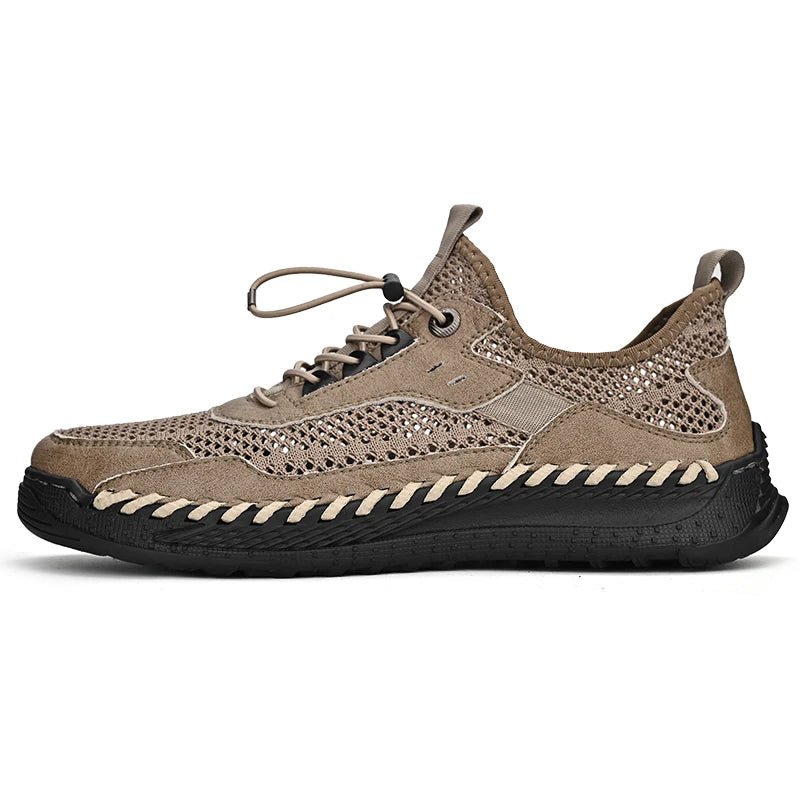 Summer Men Sneakers Breathable Leather Casual Shoes Men Comfortable Mesh Men Loafers Mesh Men Shoes Outdoor Walking Zapatos - La Tienda Bella