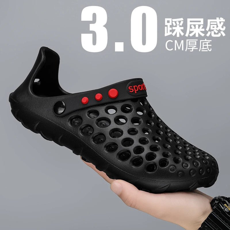 Summer Shoes Men Clogs Eva Slippers Men Flat Sandals Breathable Hole Shoes Men Beach Home Leisure Slides Men Summer Shoes - La Tienda Bella
