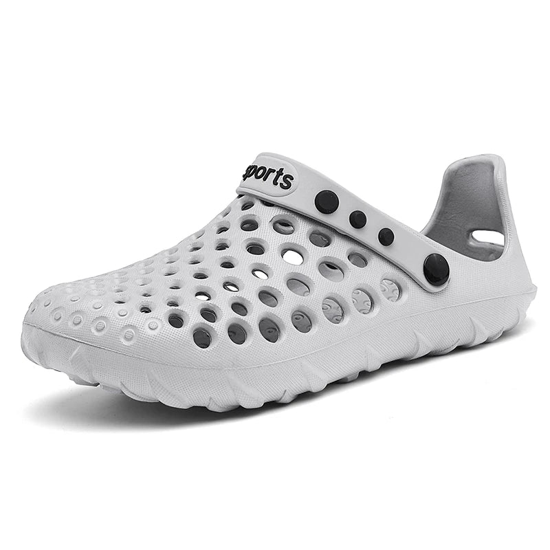 Summer Shoes Men Clogs Eva Slippers Men Flat Sandals Breathable Hole Shoes Men Beach Home Leisure Slides Men Summer Shoes - La Tienda Bella