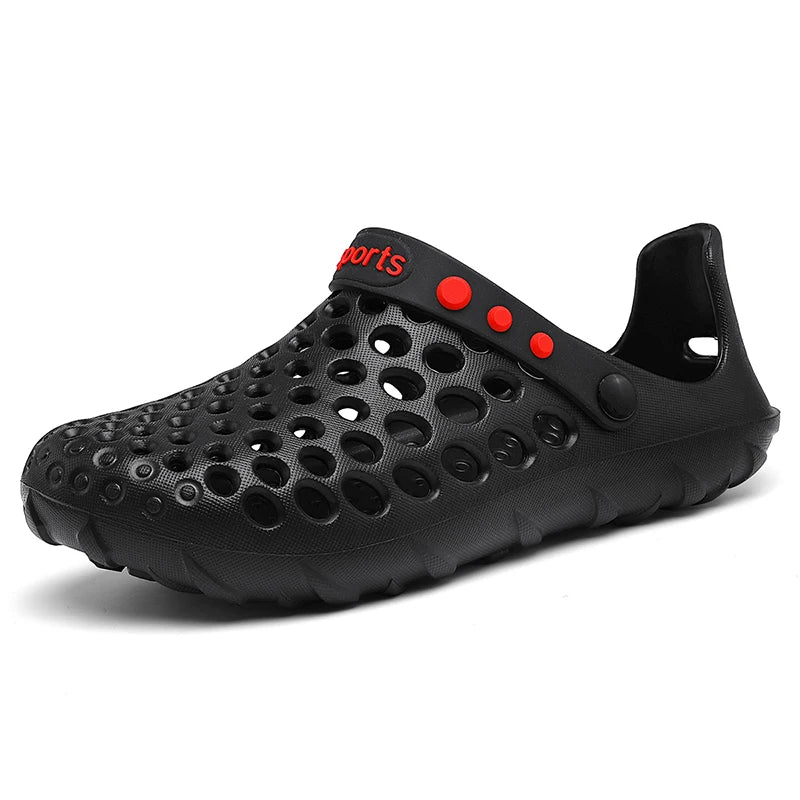 Summer Shoes Men Clogs Eva Slippers Men Flat Sandals Breathable Hole Shoes Men Beach Home Leisure Slides Men Summer Shoes - La Tienda Bella