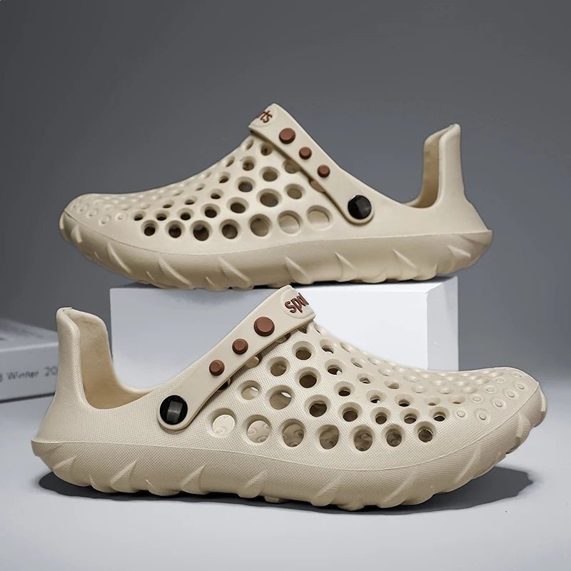 Summer Shoes Men Clogs Eva Slippers Men Flat Sandals Breathable Hole Shoes Men Beach Home Leisure Slides Men Summer Shoes - La Tienda Bella