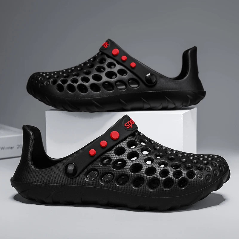 Summer Shoes Men Clogs Eva Slippers Men Flat Sandals Breathable Hole Shoes Men Beach Home Leisure Slides Men Summer Shoes - La Tienda Bella