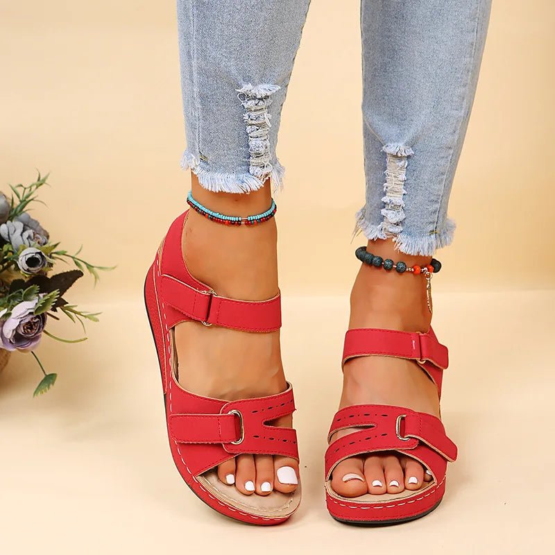 Summer Women Sandals Vintage Roman Sandals Female Fashion Non Slip Beach Shoes Open Toe Walking Women Shoes zapatos para mujeres - La Tienda Bella