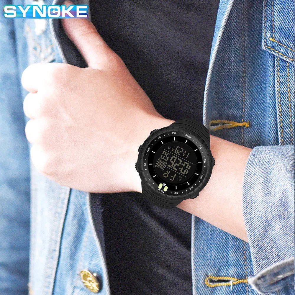 SYNOKE Outdoor Military Digital Watch For Men Fashion Retro Men Watch Sports Waterproof Men Watch Multifunctional Handsome Men - La Tienda Bella
