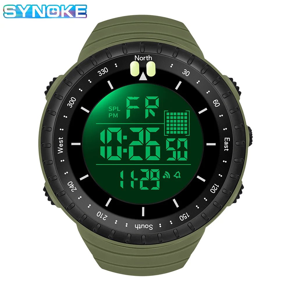 SYNOKE Outdoor Military Digital Watch For Men Fashion Retro Men Watch Sports Waterproof Men Watch Multifunctional Handsome Men - La Tienda Bella