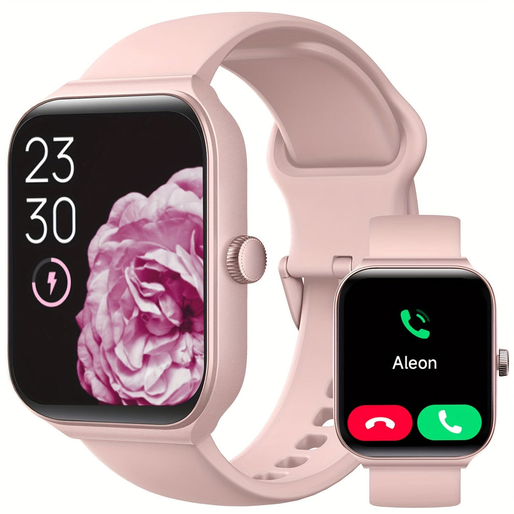 TOOBUR Smartwatch ( Answer/Make Call ), 1.95" Smartwatch For Women Men, 100+ Sport Modes, Fitness Activity Tracker Pedometer/Alexa Built - in, Compatible With Wireless Calls, IOS & Android Compatible, Notifications, Step Calori - La Tienda Bella