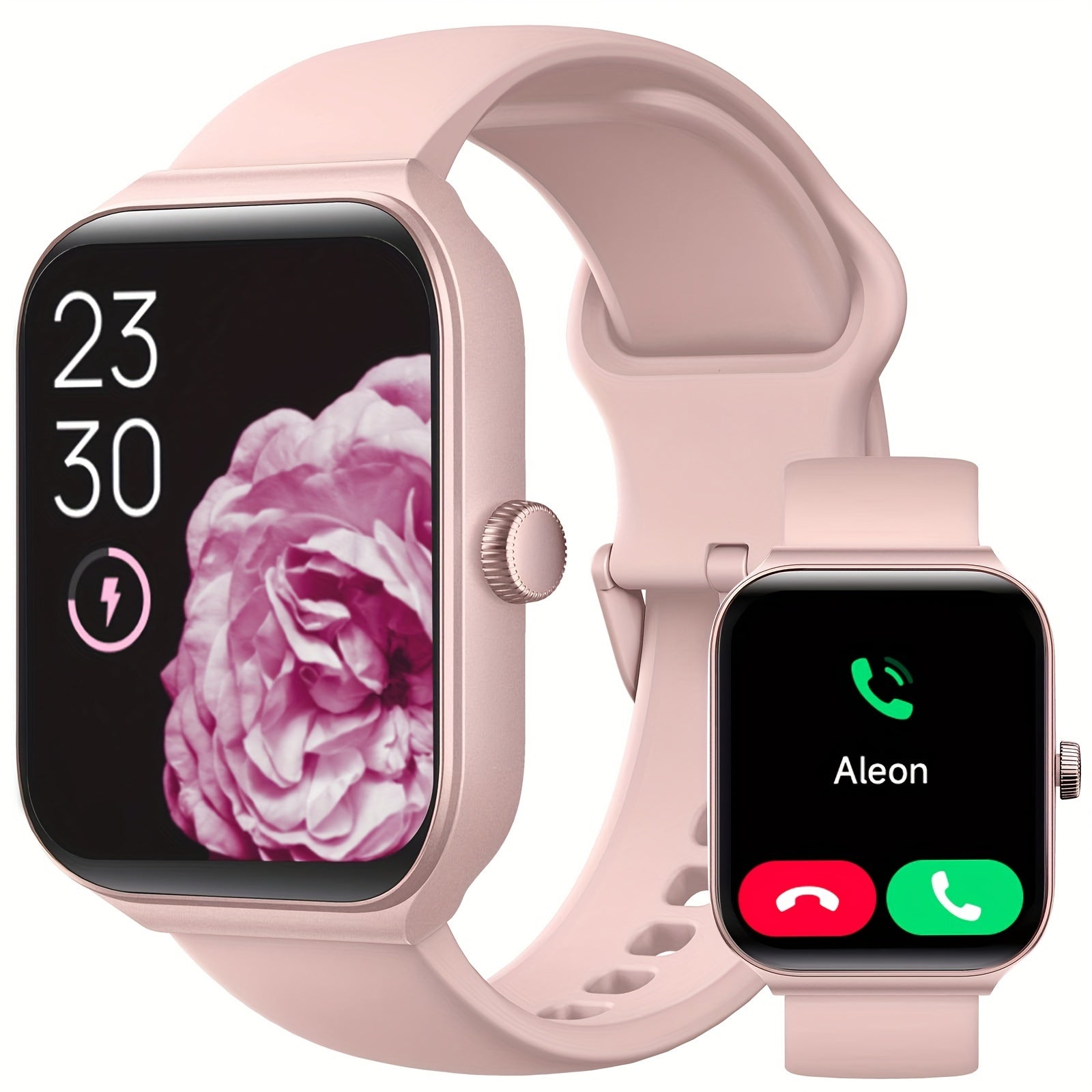 TOOBUR Smartwatch ( Answer/Make Call ), 1.95" Smartwatch For Women Men, 100+ Sport Modes, Fitness Activity Tracker Pedometer/Alexa Built - in, Compatible With Wireless Calls, IOS & Android Compatible, Notifications, Step Calori - La Tienda Bella