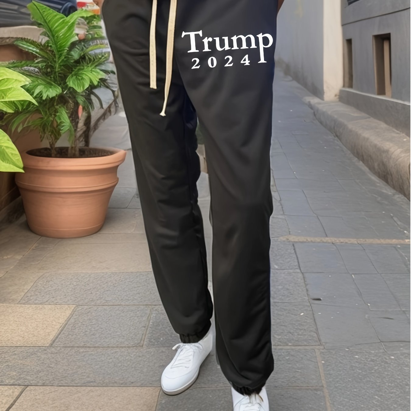 Trump 2024 Print Joggers - Stylish Fashion Sweatpants with Unique Design, Soft and Comfortable Material, Perfect for Casual Occasions - Designed for Men, Ideal for Spring and Autumn Seasonal Wear - La Tienda Bella