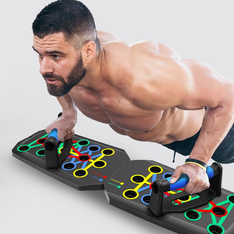 Ultimate Home Gym System - Multi - Functional Chest Press Machine with Adjustable Bars, Space - Saving Design, No Electricity Required, Perfect for Men and Women of All Fitness Levels - La Tienda Bella