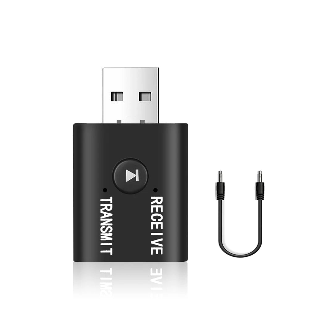 USB 5.0 Bluetooth - compatible Audio Receiver Transmitter for Car Computer TV Laptop Speaker Headset Music Audio Wireless Adapter - La Tienda Bella