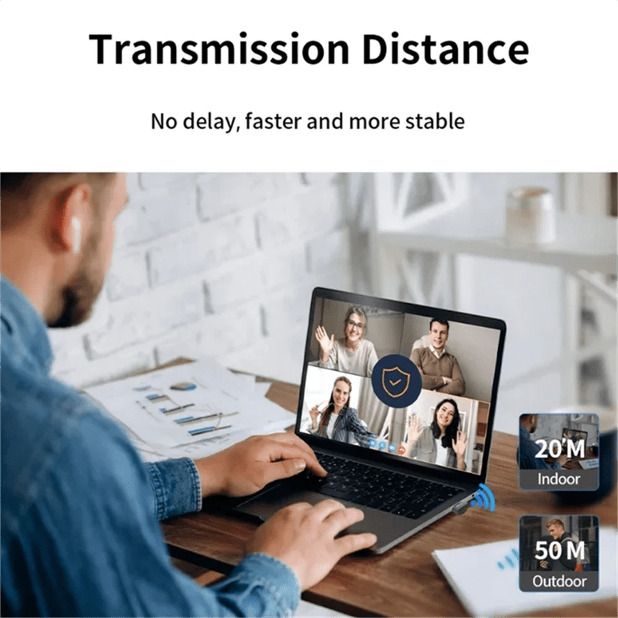 USB Bluetooth 5.1 Adapter Transmitter Receiver Bluetooth 5.3 Audio Receiver USB Dongle Wireless Adapter for Computer PC Laptop - La Tienda Bella