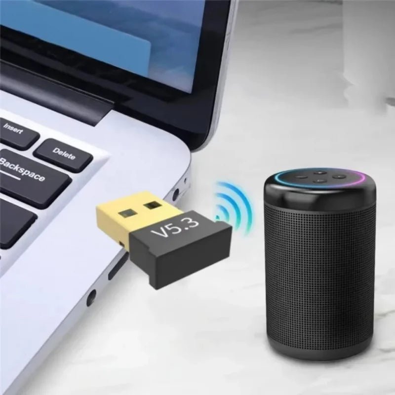 USB Bluetooth 5.3 Adapter Wireless Bluetooth 5.1 Dongle Adapter for PC Laptop Wireless Speaker Audio Receiver USB Transmitter - La Tienda Bella