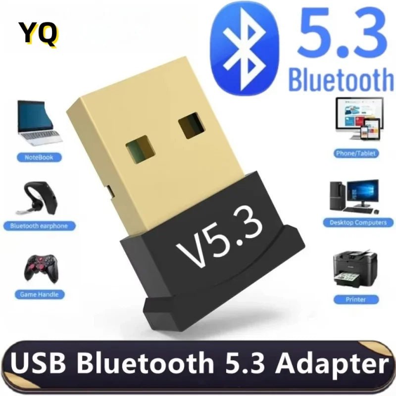 USB Bluetooth 5.3 Adapter Wireless Bluetooth 5.1 Dongle Adapter for PC Laptop Wireless Speaker Audio Receiver USB Transmitter - La Tienda Bella