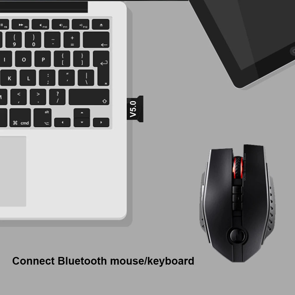 USB Bluetooth - compatible Adapter Transmitter Receiver BT Audio Receiver USB Dongle Wireless USB Adapter for Computer PC Laptop - La Tienda Bella