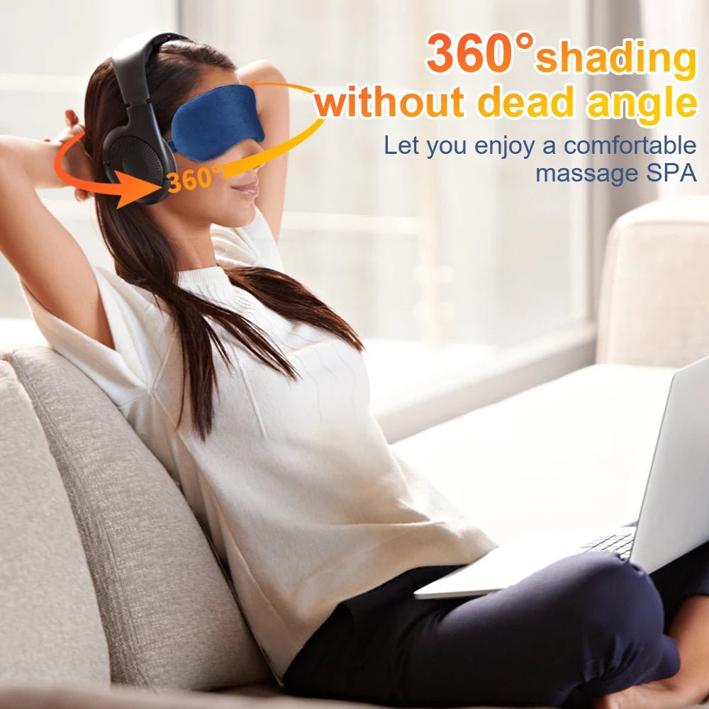 USB Infrared Heated Eye Mask for Dry Eyes Sleep Warm Compress with Constant Temperature Dark Circles Puffiness Heated Eye Mask - La Tienda Bella