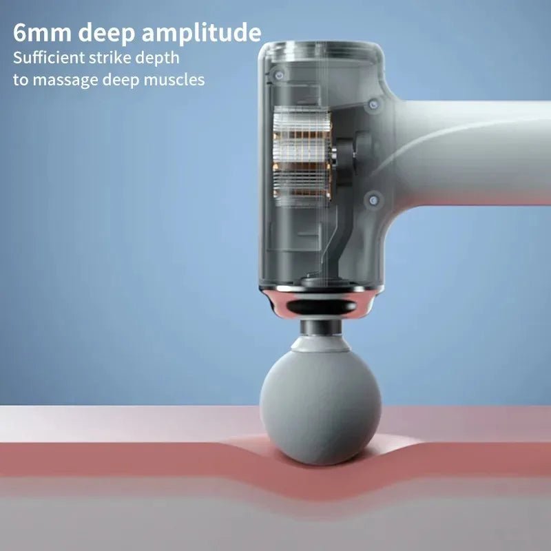 Vibration Massage Gun Rechargeable Wireless Muscle Relaxation Massager Mini Professional Fitness Portable Electric Fascia Gun - La Tienda Bella