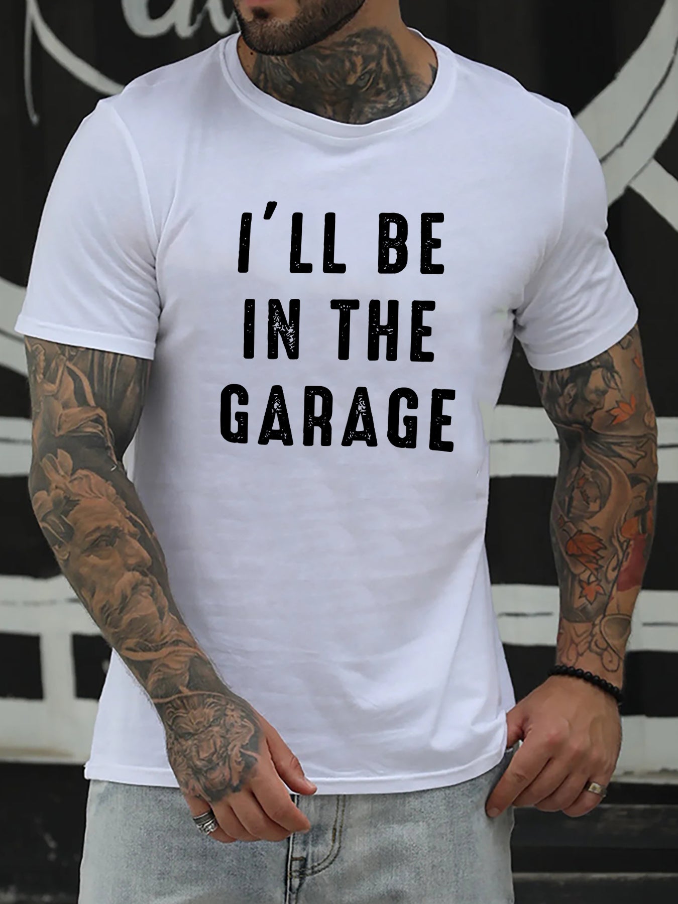 Vintage Humor Graphic Print T-Shirt - Casual Short Sleeve Tees for Men - Summer Fashion Essential with Relaxed Fit and Soft Fabric - La Tienda Bella