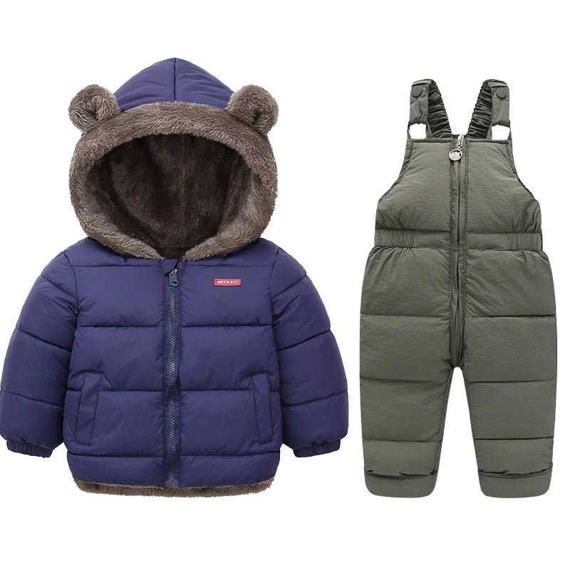 Kids Winter Clothing Sets: Lamb Fleece Coats + Down Pants, Baby Thicken Warm Suit & Fashion Jackets - La Tienda Bella