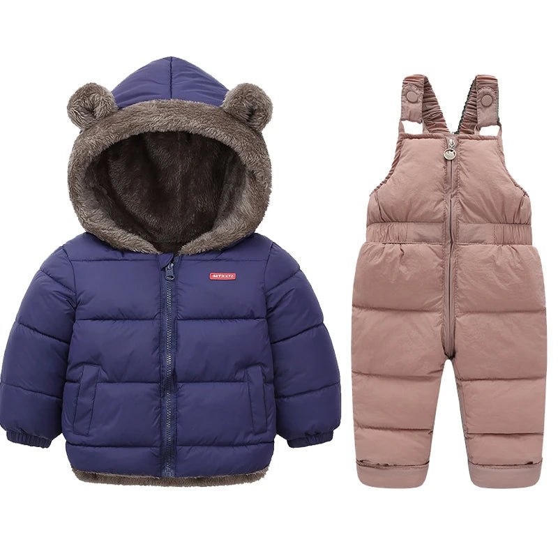 Kids Winter Clothing Sets: Lamb Fleece Coats + Down Pants, Baby Thicken Warm Suit & Fashion Jackets - La Tienda Bella