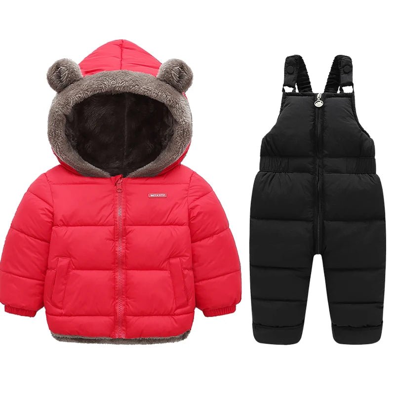 Kids Winter Clothing Sets: Lamb Fleece Coats + Down Pants, Baby Thicken Warm Suit & Fashion Jackets - La Tienda Bella