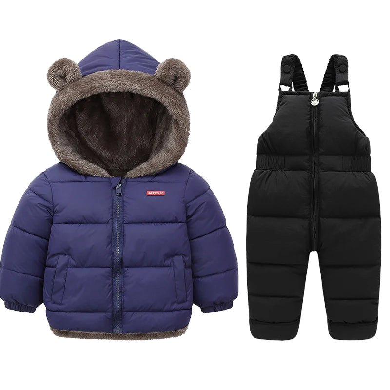 Kids Winter Clothing Sets: Lamb Fleece Coats + Down Pants, Baby Thicken Warm Suit & Fashion Jackets - La Tienda Bella