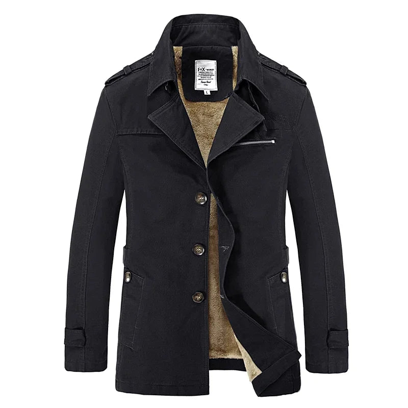 Men's Winter Fashion Windbreaker Coat - Vintage Streetwear High Quality Warm Jacket - La Tienda Bella