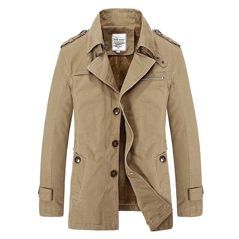 Men's Winter Fashion Windbreaker Coat - Vintage Streetwear High Quality Warm Jacket - La Tienda Bella