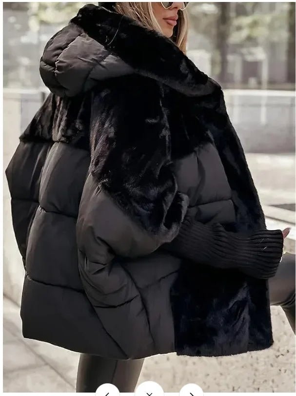 Winter Jacket Women 2024 Loose New Down Jacket Hooded Long Sleeve Winter Clothes - La Tienda Bella