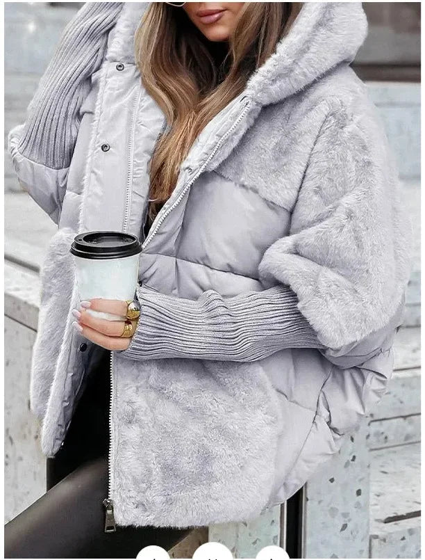 Winter Jacket Women 2024 Loose New Down Jacket Hooded Long Sleeve Winter Clothes - La Tienda Bella