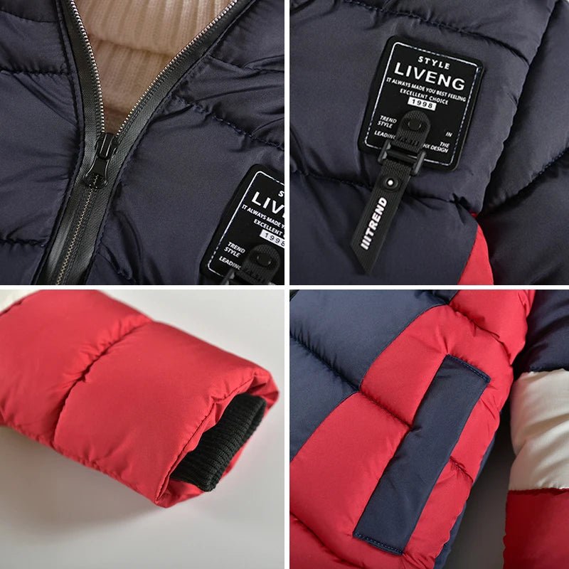 Boys Winter Jacket Kids Fashion Coat Hooded Outerwear - La Tienda Bella