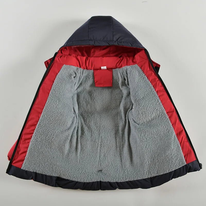 Boys Winter Jacket Kids Fashion Coat Hooded Outerwear - La Tienda Bella