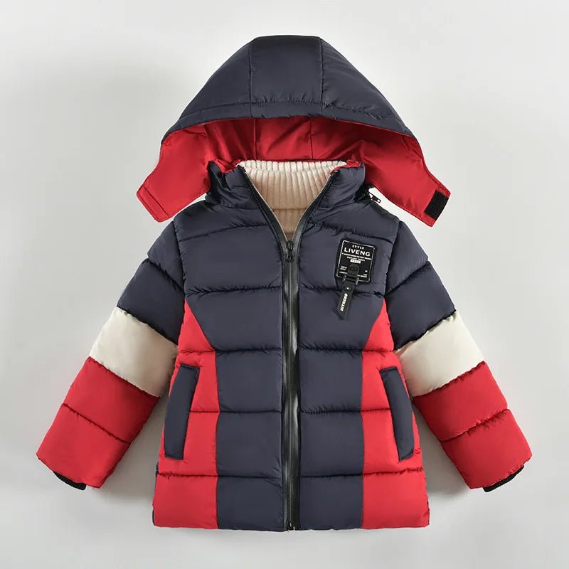 Boys Winter Jacket Kids Fashion Coat Hooded Outerwear - La Tienda Bella