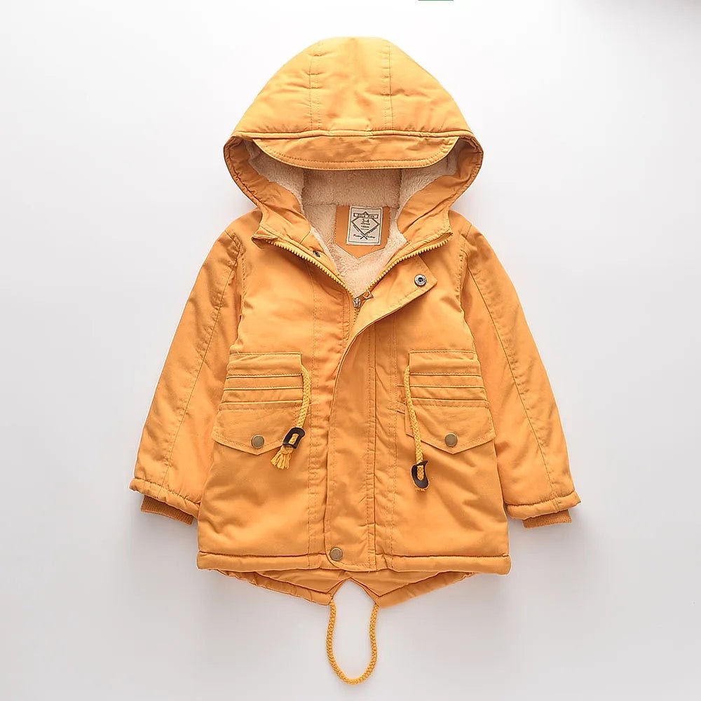 Girls Thicken Warm Winter Jacket - Casual Zipper Kids Outerwear - La Tienda Bella