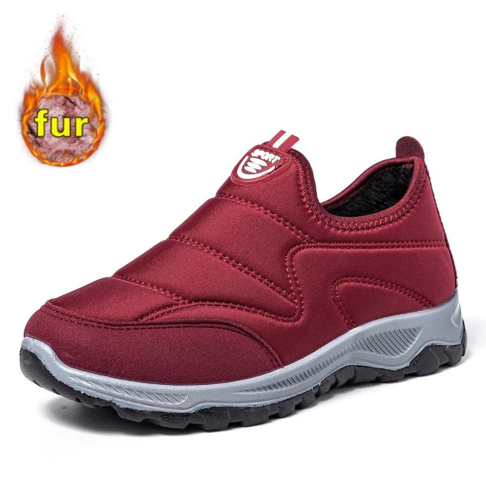 Winter Men Sneakers Warm Fur Men Ankel Boots Plush Men Snow Boots Plus Size Couple Shoes Non - Slip Men Boots Casual Men Shoes - La Tienda Bella