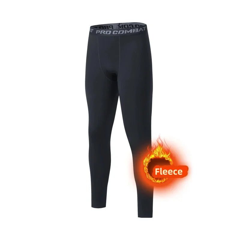 Men's Winter Fleece Thermal Underwear Leggings - Warm Long Pants - La Tienda Bella