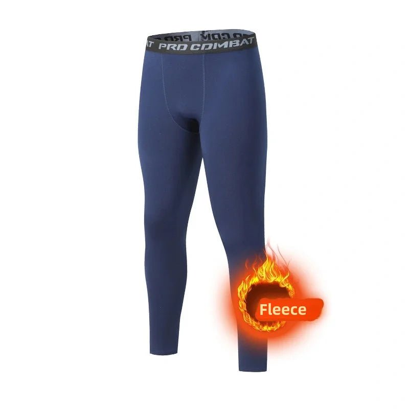Men's Winter Fleece Thermal Underwear Leggings - Warm Long Pants - La Tienda Bella