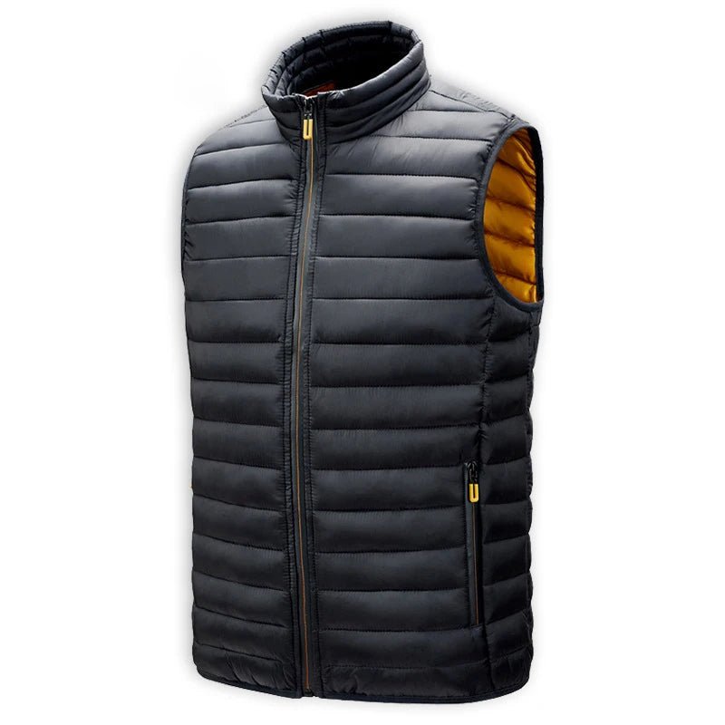 Men's Winter Stand Collar Fashion Vests - Lightweight Padded Down Waistcoats - La Tienda Bella