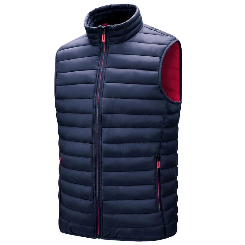 Men's Winter Stand Collar Fashion Vests - Lightweight Padded Down Waistcoats - La Tienda Bella