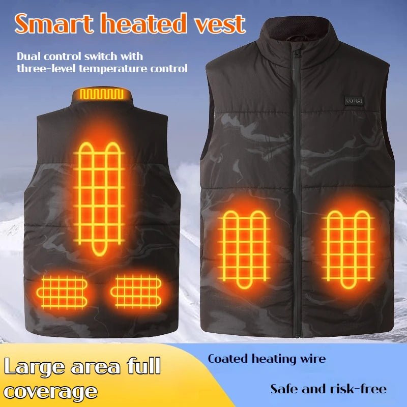 Men's Winter Workwear Heated Vest - Cold-Proof Constant Temperature Outdoor Clothing - La Tienda Bella