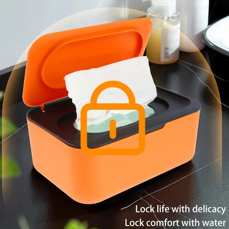 Wipes Dispenser Dustproof Tissues Wipes Case with Lids Multifunctional Baby Wipe Holder Large - La Tienda Bella